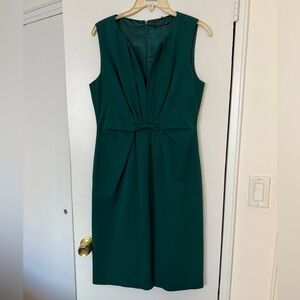Elie Tahari Green Midi Dress